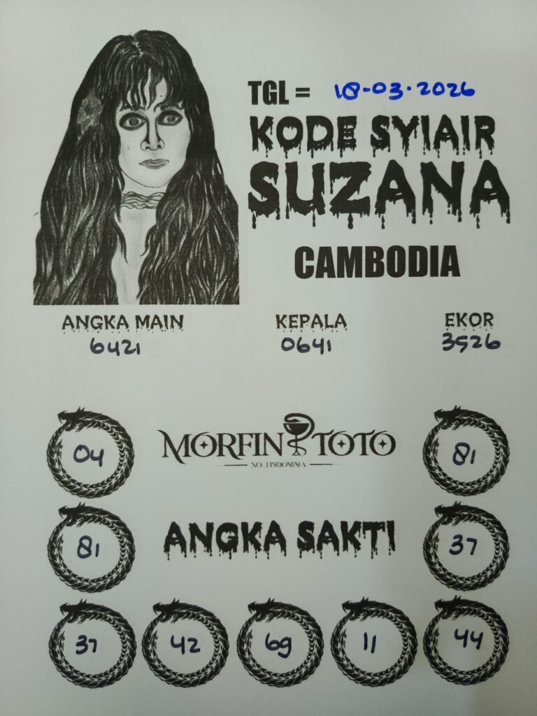SYAIR TOGEL SUZANA CAMBODIA 18 MARET 2026