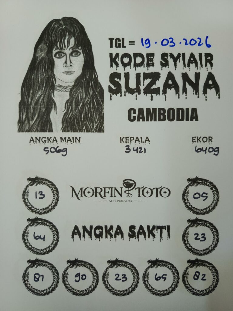SYAIR TOGEL SUZANA CAMBODIA 19 MARET 2026