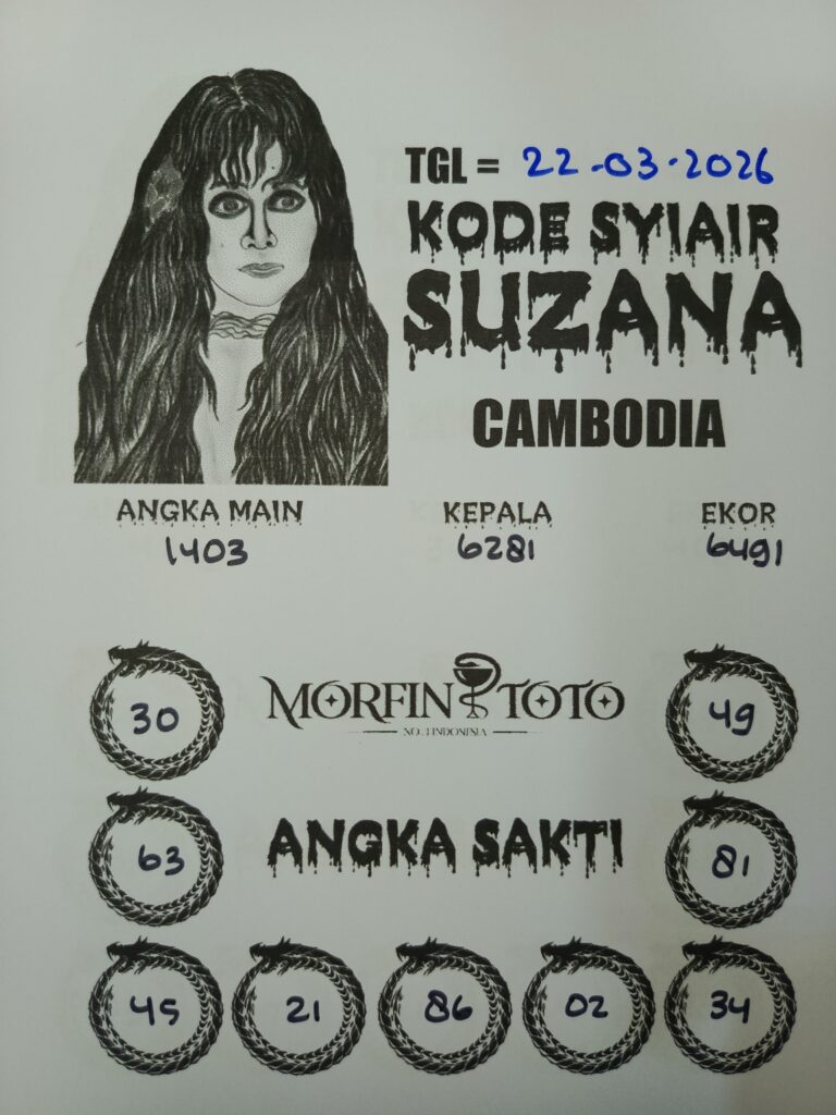 SYAIR TOGEL SUZANA CAMBODIA 22 MARET 2026