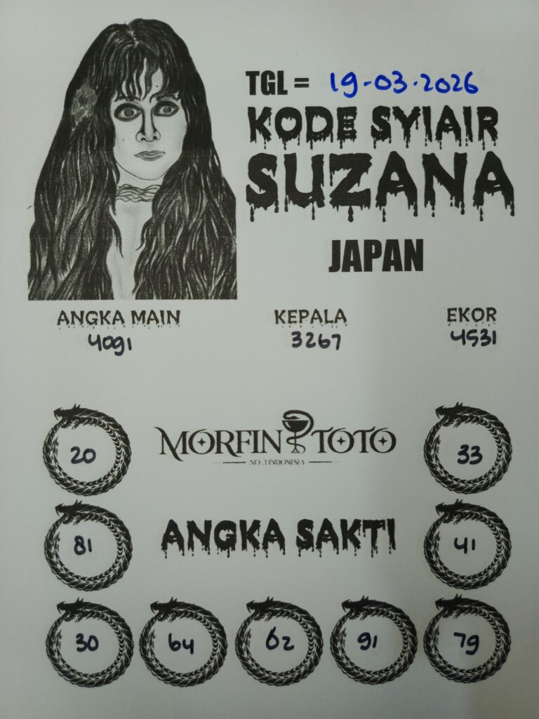 SYAIR TOGEL SUZANA JAPAN 19 MARET 2026