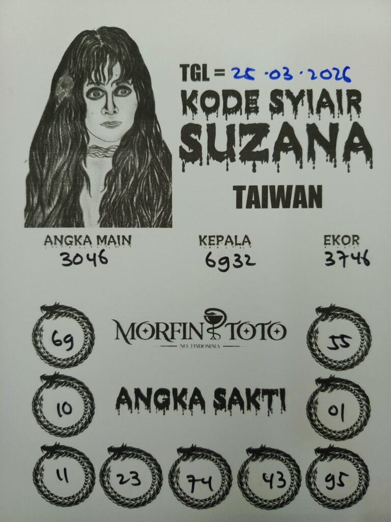 SYAIR TOGEL SUZANA TAIWAN 25 MARET 2026