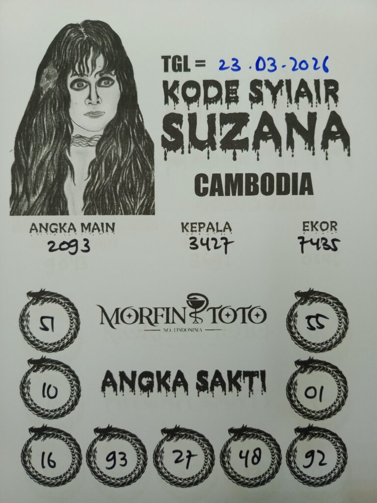SYAIR TOGEL SUZANA CAMBODIA 23 MARET 2026