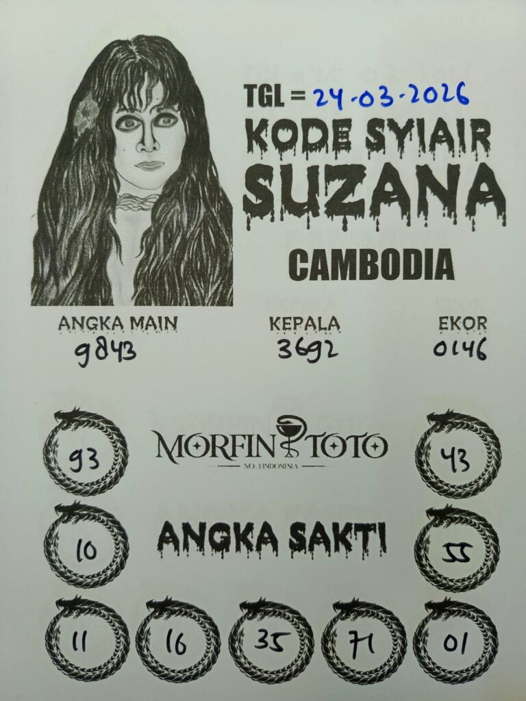 SYAIR TOGEL SUZANA CAMBODIA 24 MARET 2026