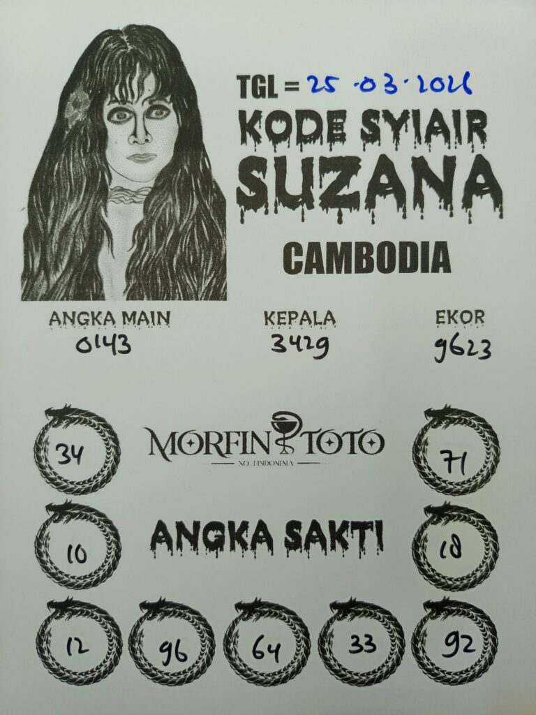 SYAIR TOGEL SUZANA CAMBODIA 25 MARET 2026