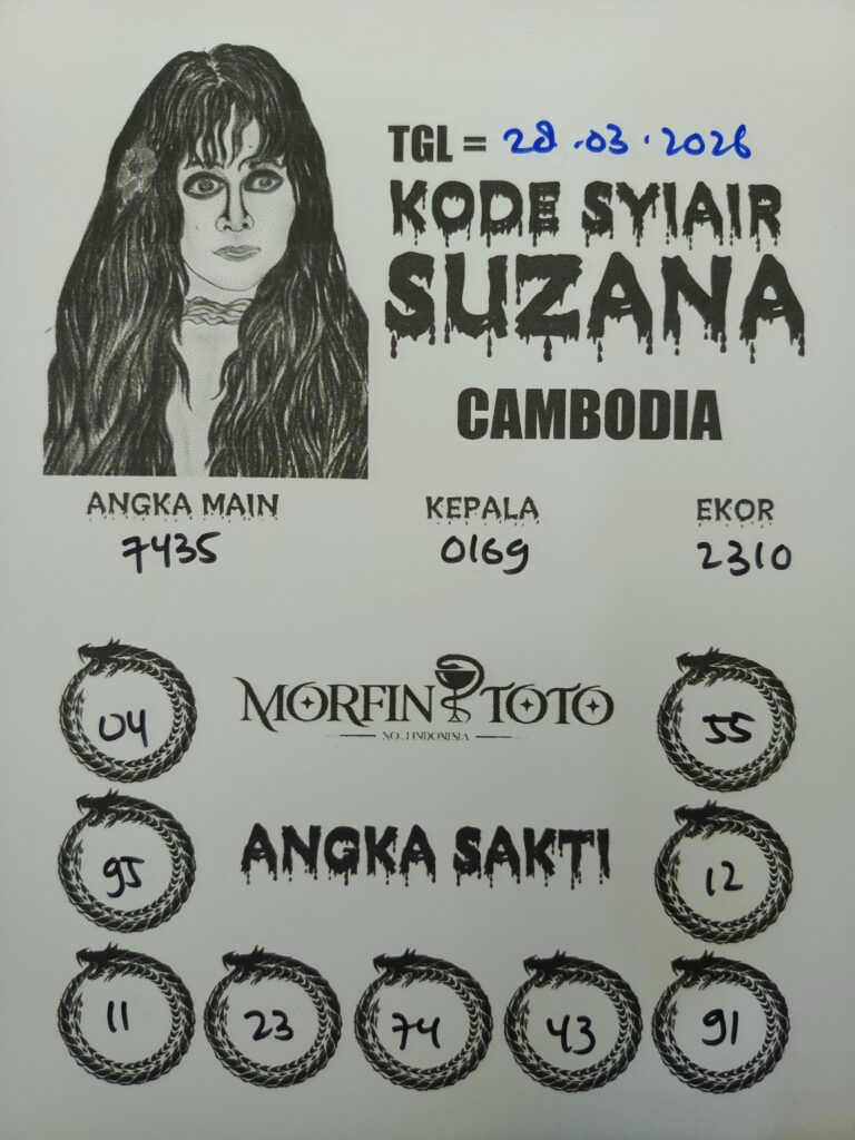 SYAIR TOGEL SUZANA CAMBODIA 28 MARET 2026