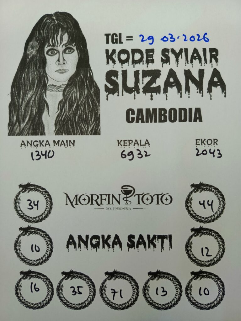 SYAIR TOGEL SUZANA CAMBODIA 29 MARET 2026
