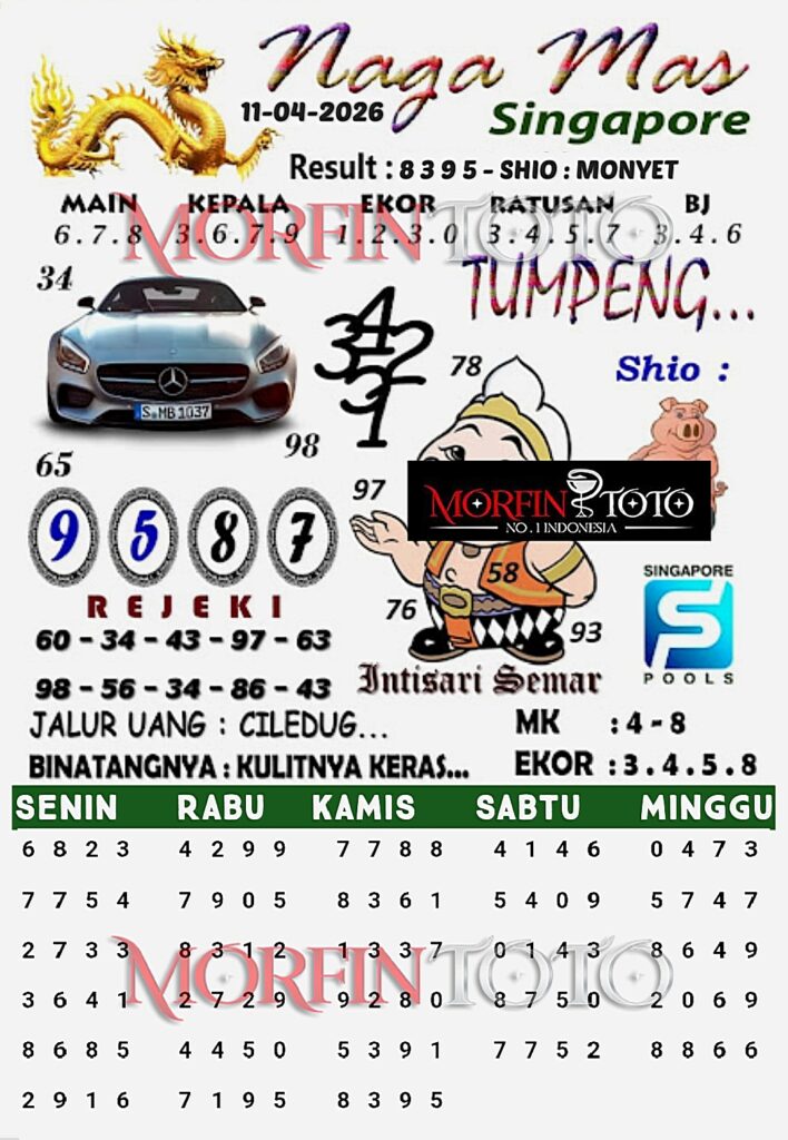 SYAIR TOGEL SINGAPORE NAGA MAS 11 MARET 2026