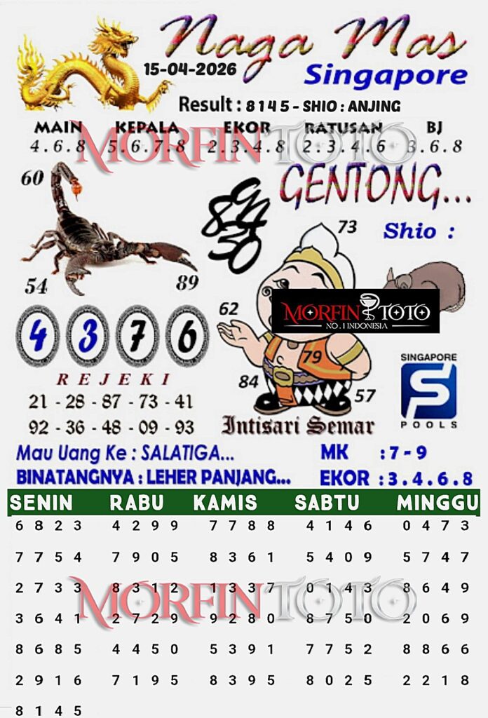 SYAIR TOGEL SINGAPORE NAGA MAS 15  MARET 2026