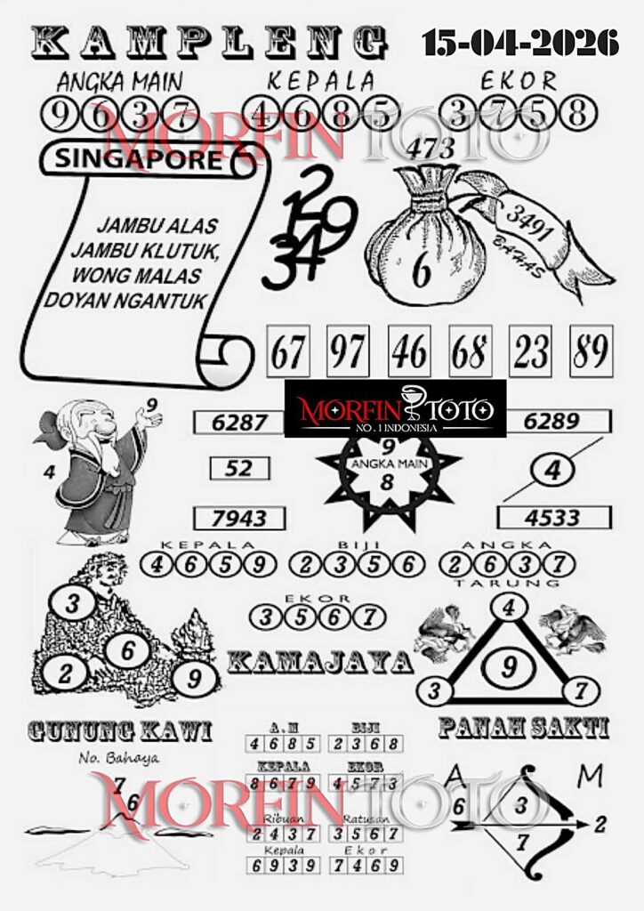 SYAIR TOGEL SINGAPORE KAMPLENG 15  MARET 2026