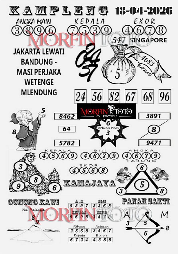 SYAIR TOGEL SINGAPORE KAMPLENG 18  MARET 2026