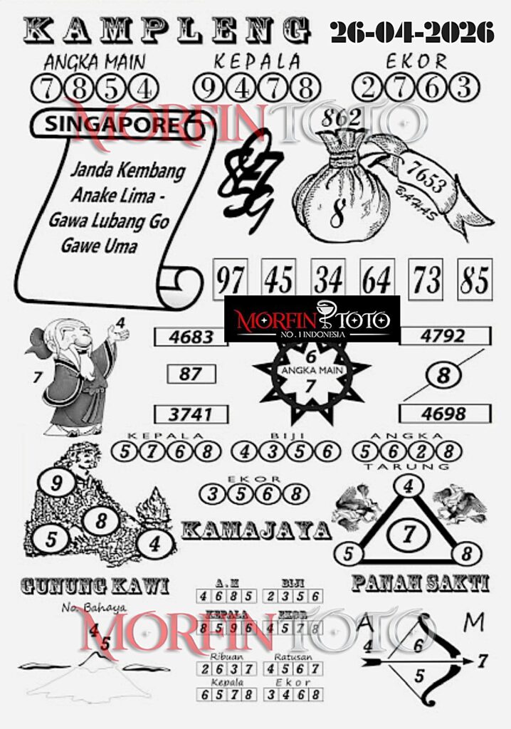 SYAIR TOGEL SINGAPORE KAMPLENG 26  MARET 2026