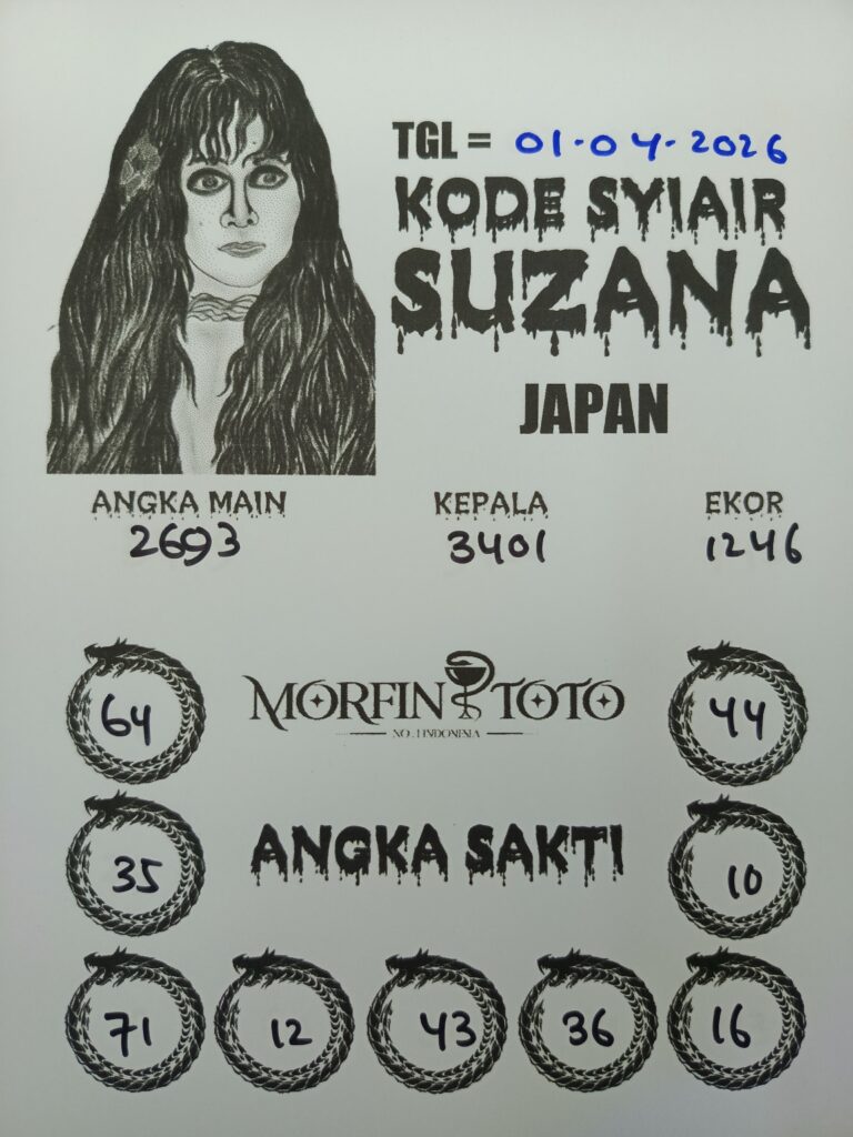 SYAIR TOGEL SUZANA JAPAN 01 APRIL 2026