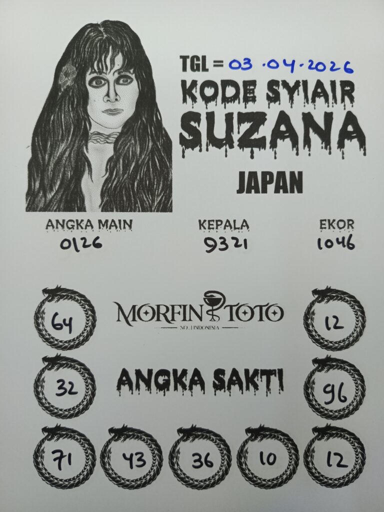 SYAIR TOGEL SUZANA JAPAN 03 APRIL 2026