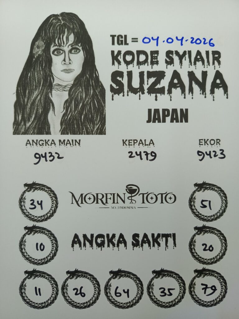 SYAIR TOGEL SUZANA JAPAN 04 APRIL 2026