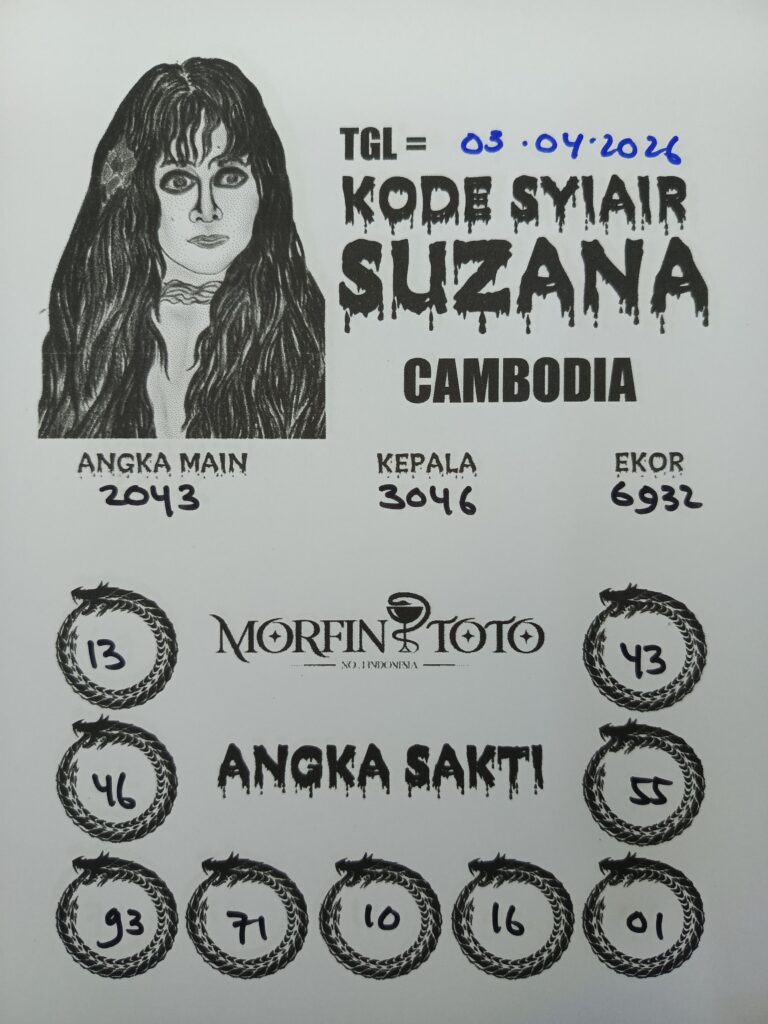 SYAIR TOGEL SUZANA CAMBODIA 03 APRIL 2026