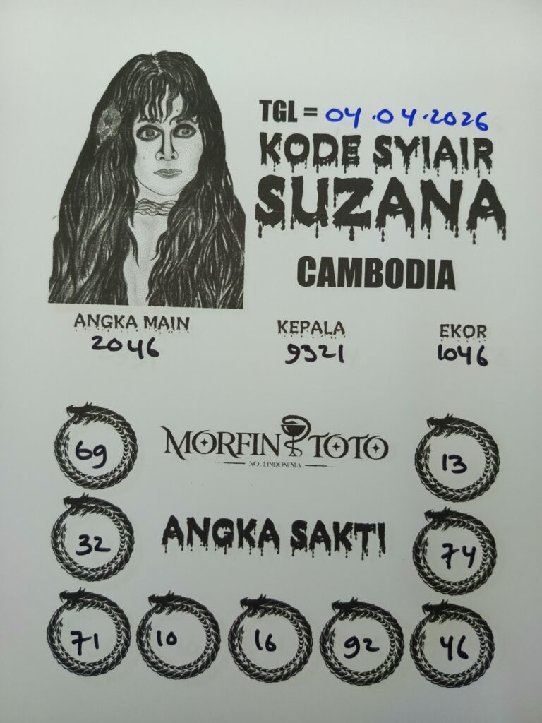 SYAIR TOGEL SUZANA CAMBODIA 04 APRIL 2026