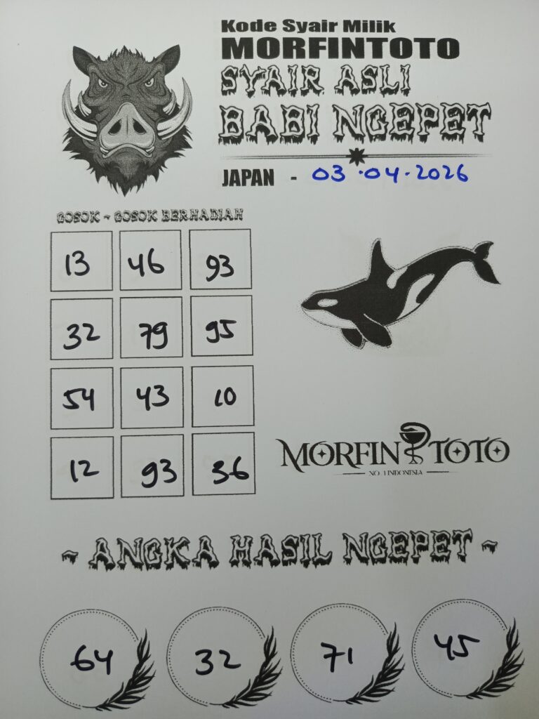 SYAIR TOGEL BABI NGEPET JAPAN 03 APRIL 2026