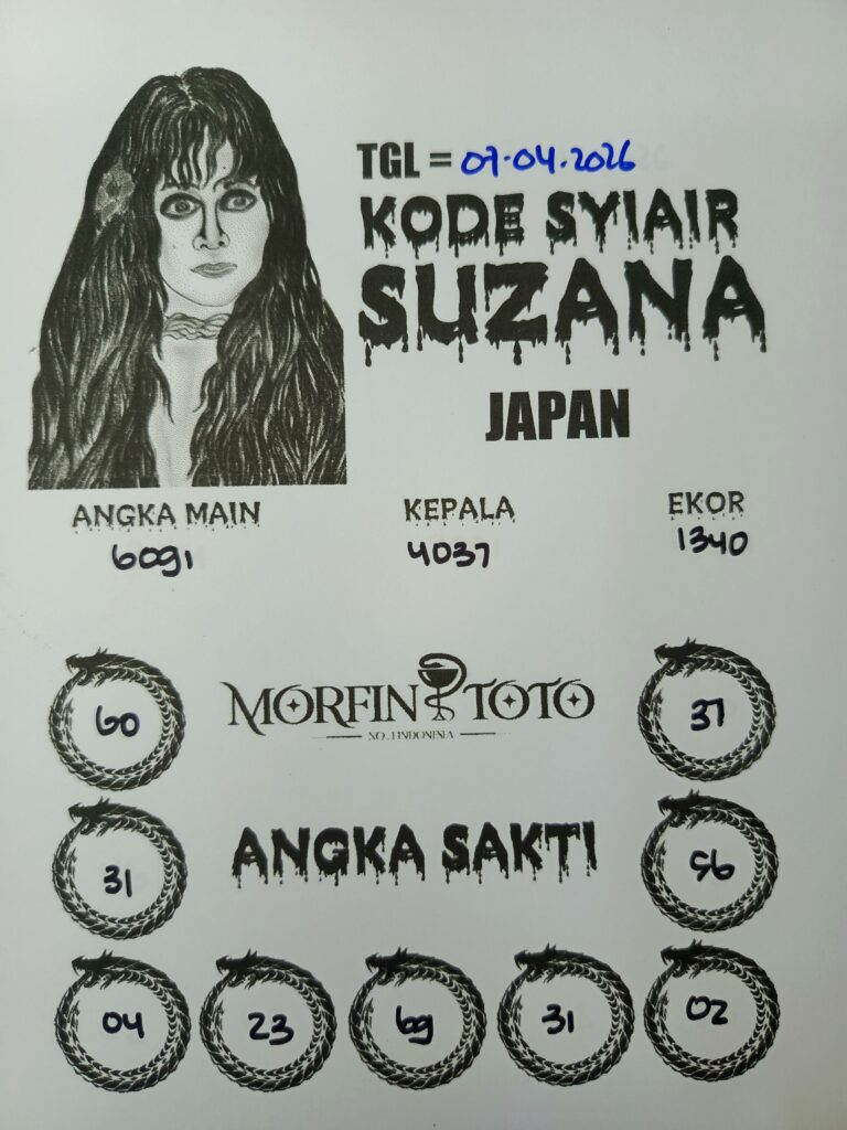 SYAIR TOGEL SUZANA JAPAN  07 APRIL 2026