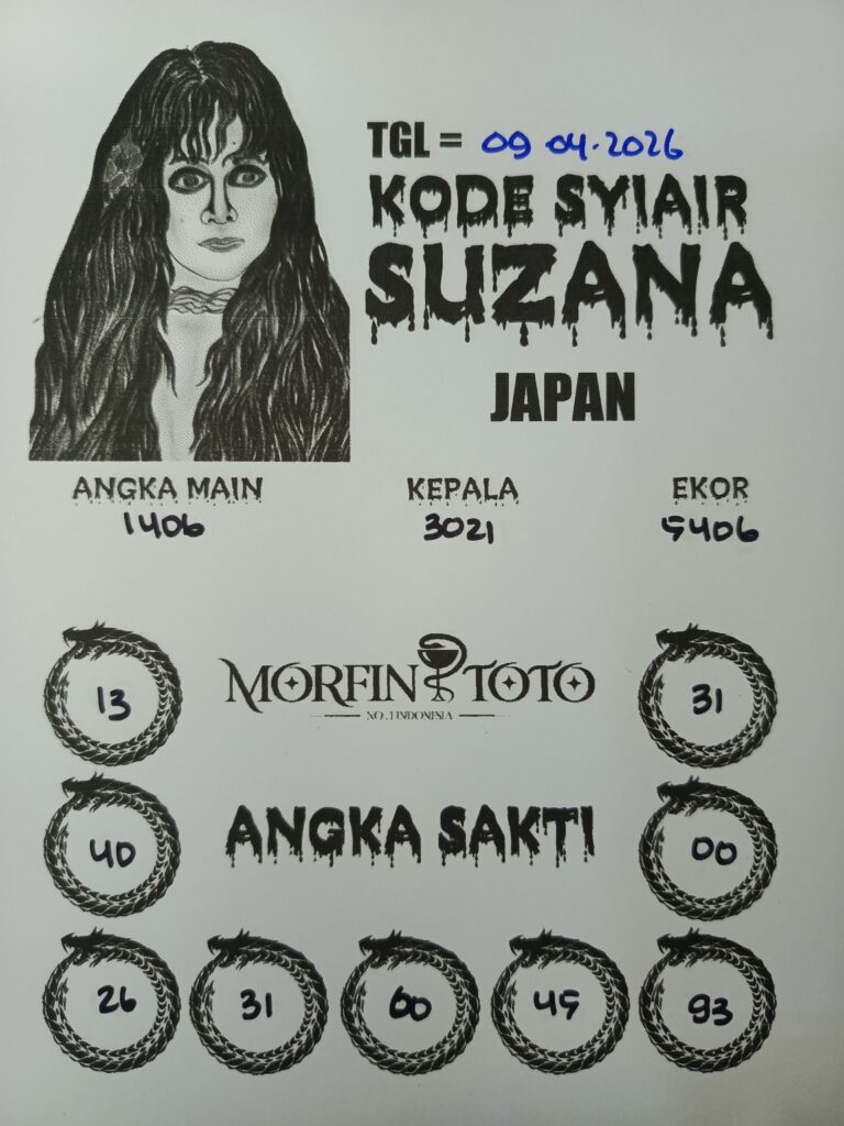 SYAIR TOGEL SUZANA JAPAN 09 APRIL 2026