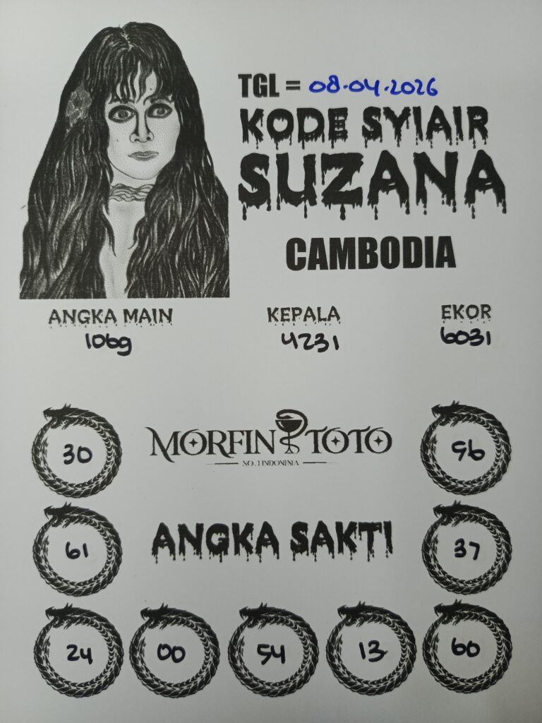 SYAIR TOGEL SUZANA CAMBODIA 08 APRIL 2026