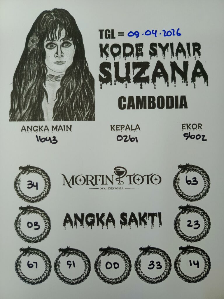 SYAIR TOGEL SUZANA CAMBODIA 09 APRIL 2026