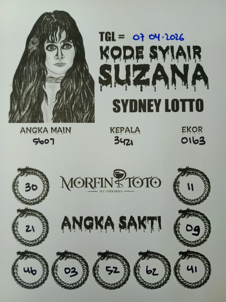SYAIR TOGEL BABI NGEPET SYDNEY LOTTO 07 APRIL 2026