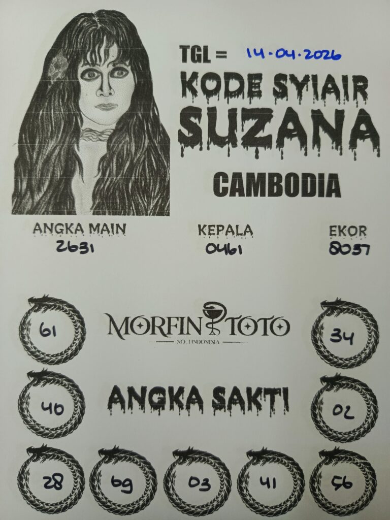 SYAIR TOGEL SUZANA CAMBODIA 14 APRIL 2026