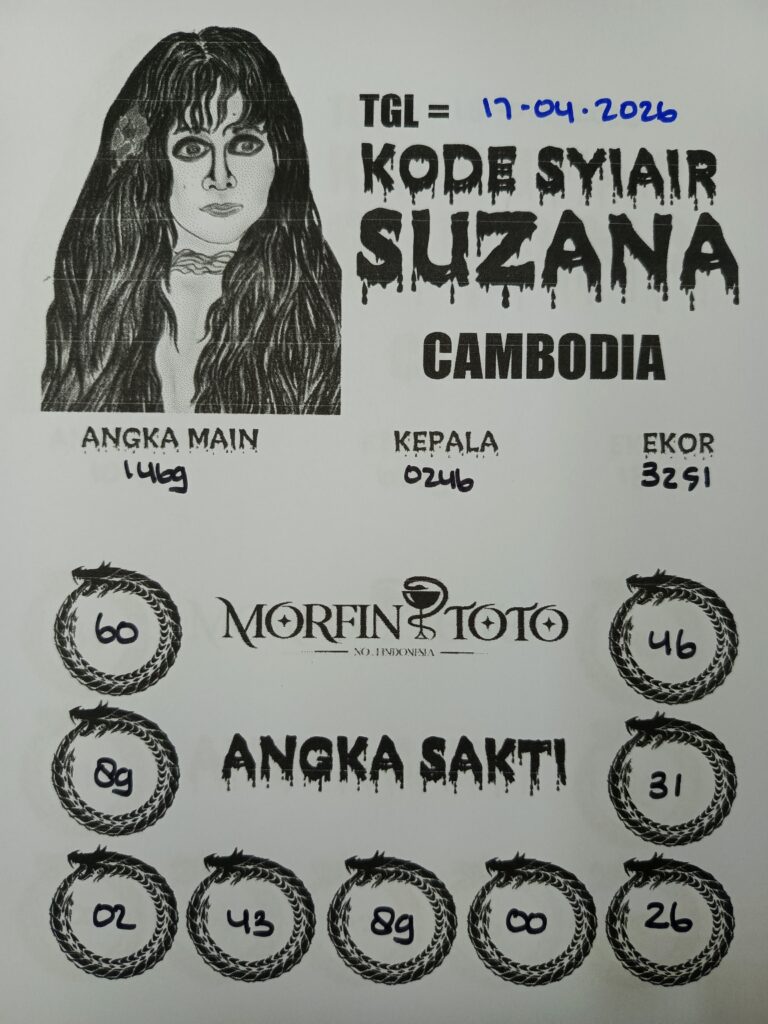 SYAIR TOGEL SUZANA CAMBODIA 17 APRIL 2026