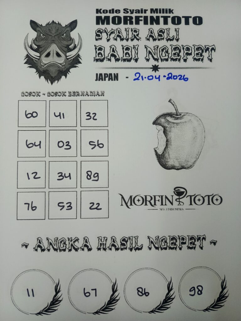 SYAIR TOGEL BABI NGEPET JAPAN 21 APRIL 2126