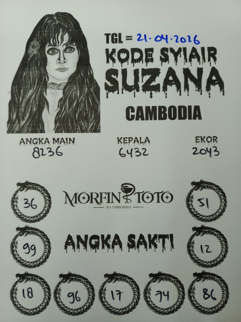SYAIR TOGEL SUZANA CAMBODIA 21 APRIL 2126