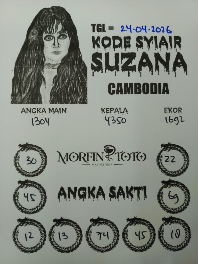 SYAIR TOGEL SUZANA CAMBODIA 24 APRIL 2026