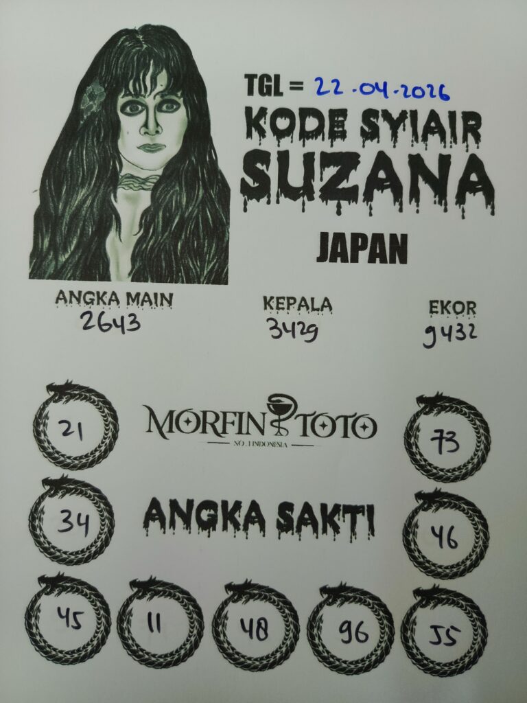 SYAIR TOGEL SUZANA JAPAN  22 APRIL 2226