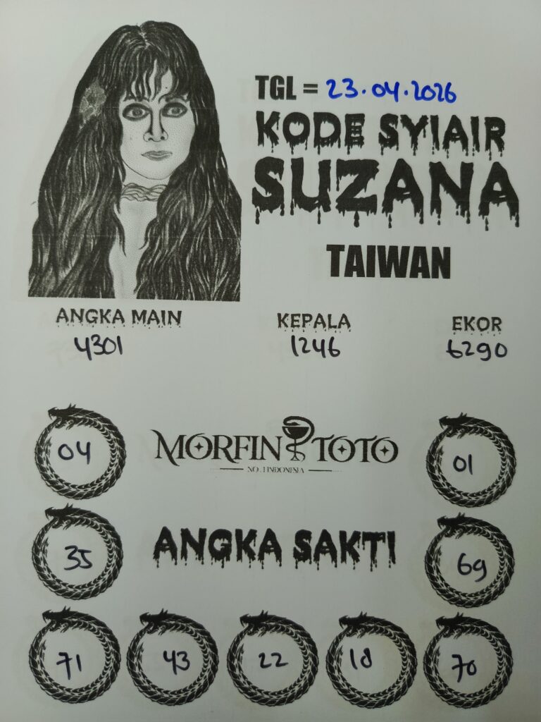SYAIR TOGEL SUZANA TAIWAN  23 APRIL 2026