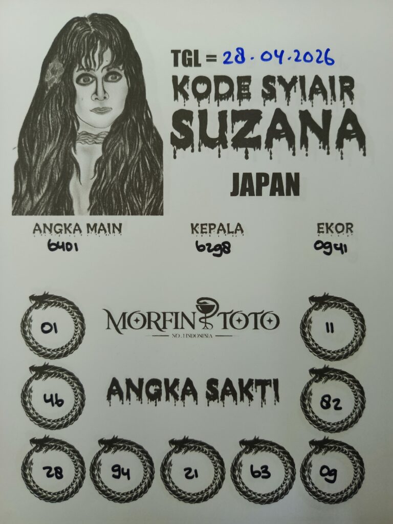 SYAIR TOGEL SUZANA JAPAN 28 APRIL 2026