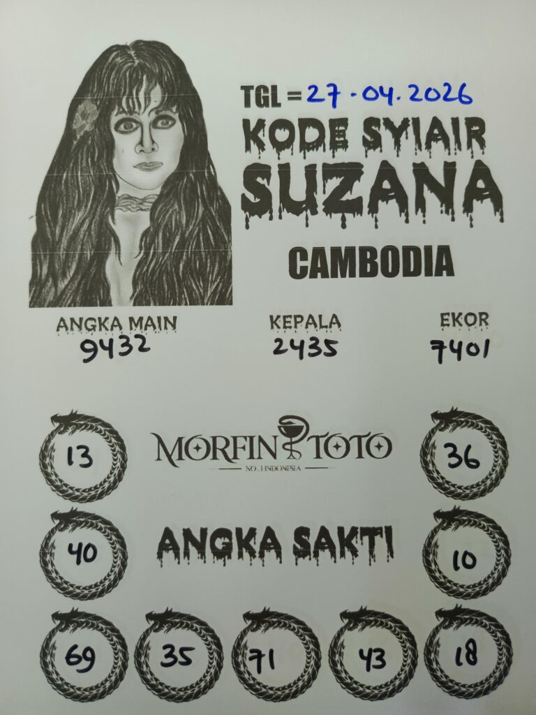 SYAIR TOGEL SUZANA CAMBODIA 27 APRIL 2026