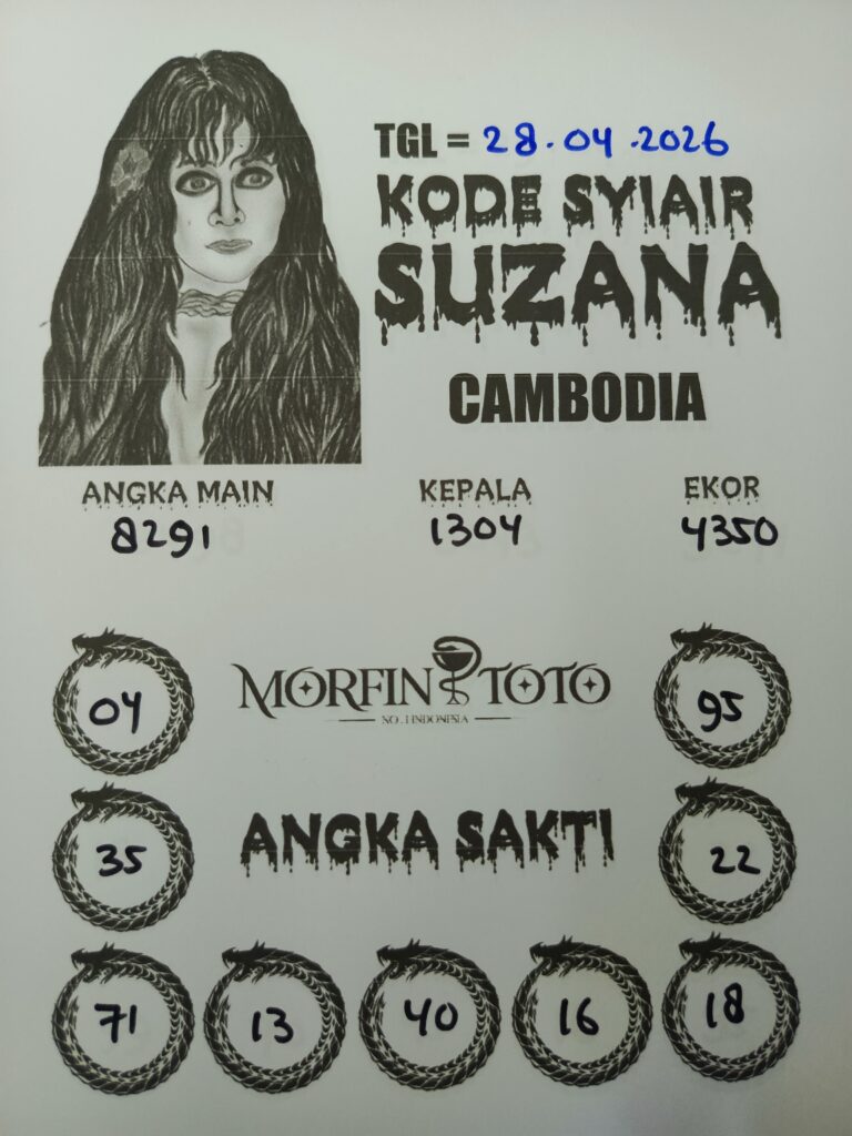 SYAIR TOGEL SUZANA CAMBODIA 28 APRIL 2026