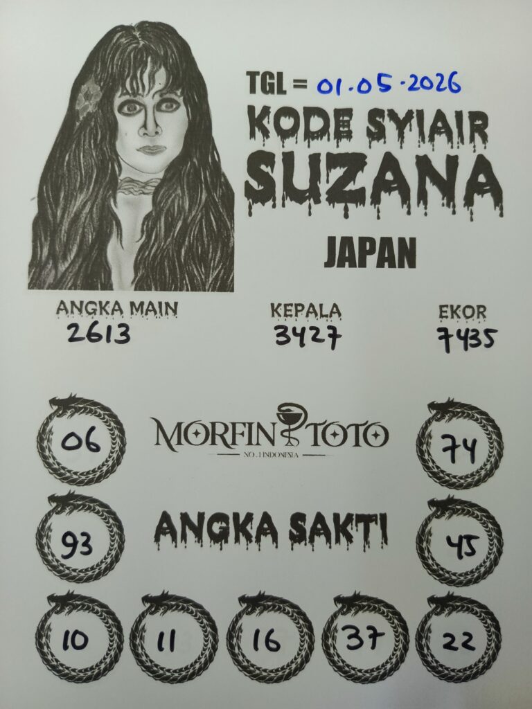 SYAIR TOGEL SUZANA JAPAN 01 MEI 2026