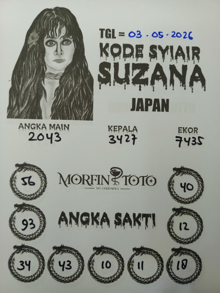 SYAIR TOGEL SUZANA JAPAN  03 MEI 2026