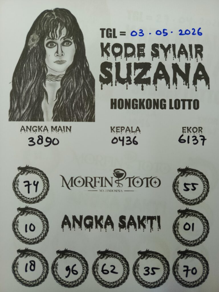 SYAIR TOGEL SUZANA HONGKONG LOTTO 03 MEI 2026
