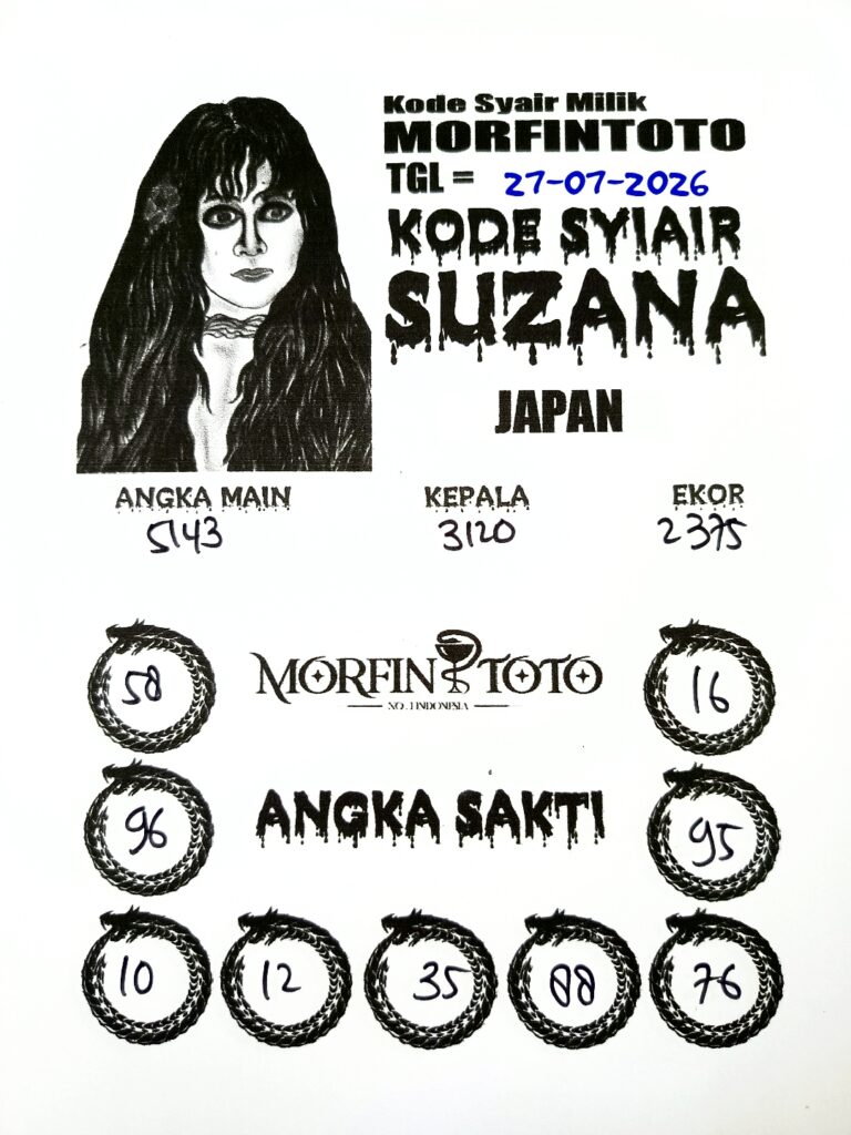 SYAIR TOGEL SUZANA JAPAN 27 JULI 2026