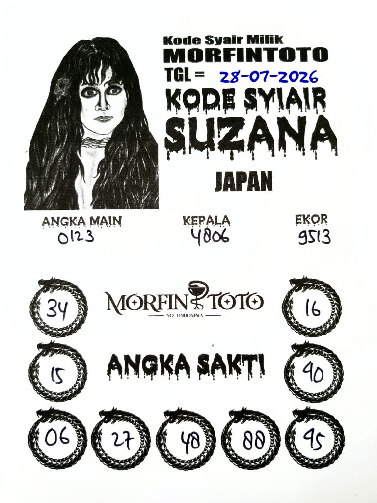 SYAIR TOGEL SUZANA JAPAN 28 JULI 2026