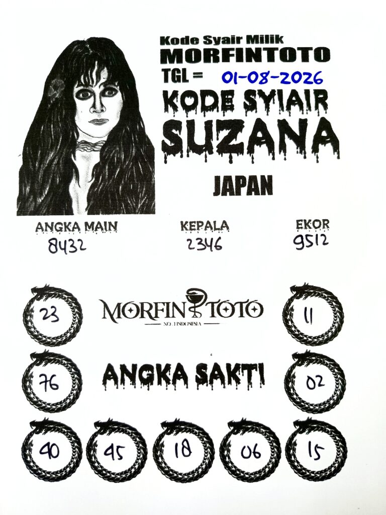 SYAIR TOGEL SUZANA JAPAN 01 AGUSTUS 2026