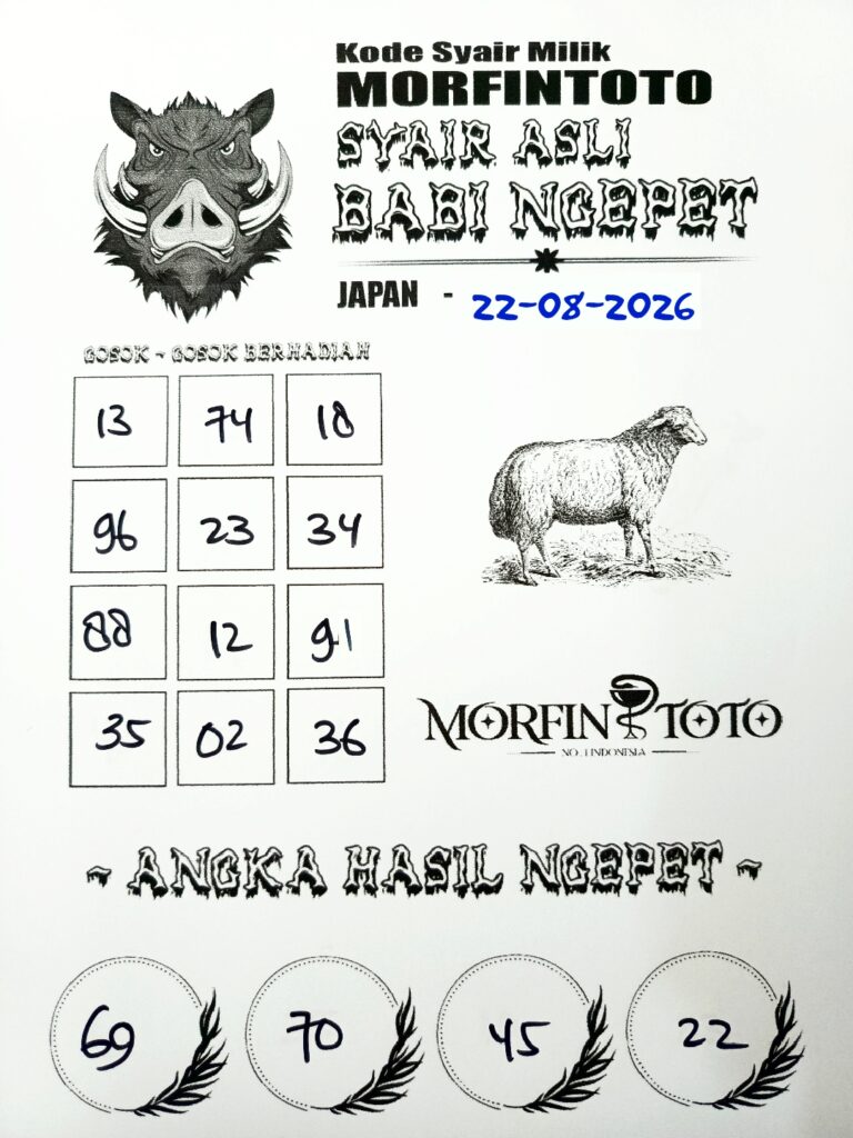 SYAIR TOGEL BABI NGEPET JAPAN 22 AGUSTUS 2226
