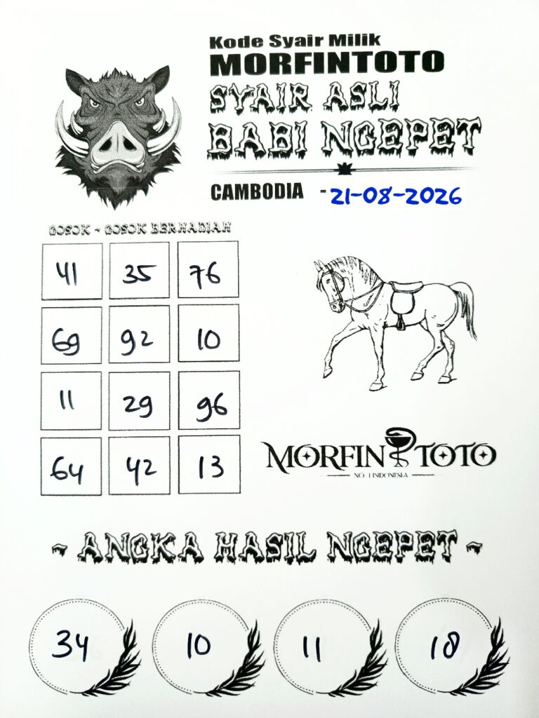SYAIR TOGEL BABI NGEPET CAMBODIA 21 AGUSTUS 2126