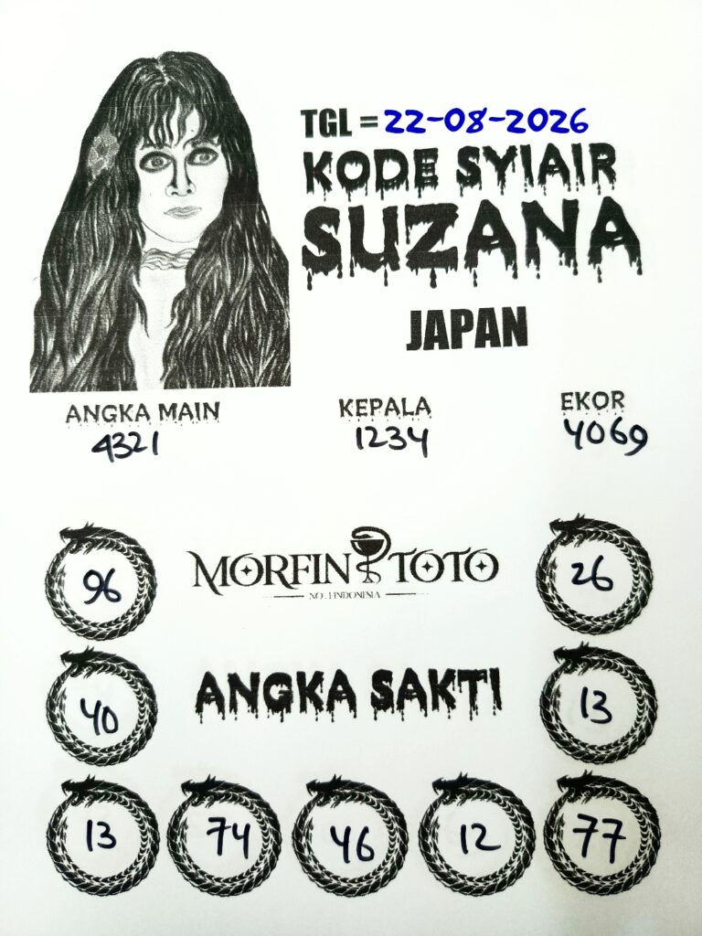 SYAIR TOGEL SUZANA JAPAN 22 AGUSTUS 2226