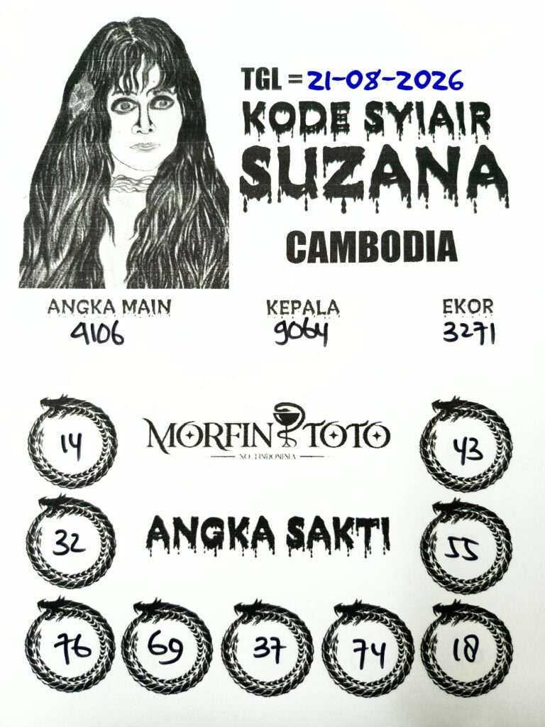 SYAIR TOGEL SUZANA CAMBODIA 21 AGUSTUS 2126