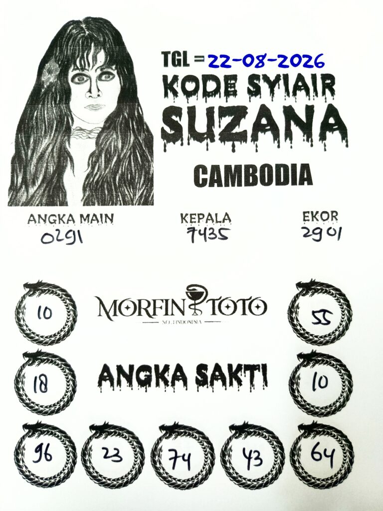 SYAIR TOGEL SUZANA CAMBODIA 22 AGUSTUS 2226