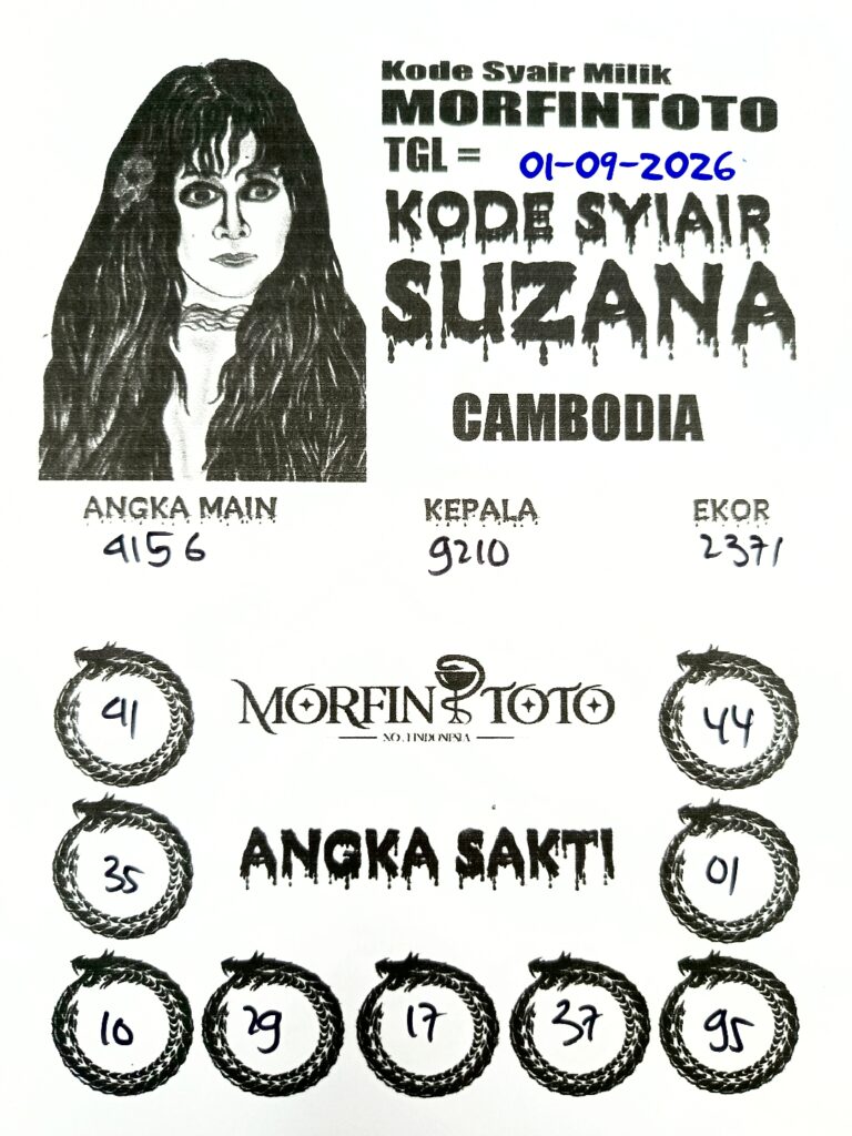 SYAIR TOGEL SUZANA CAMBODIA 01 SEPTEMBER 2026