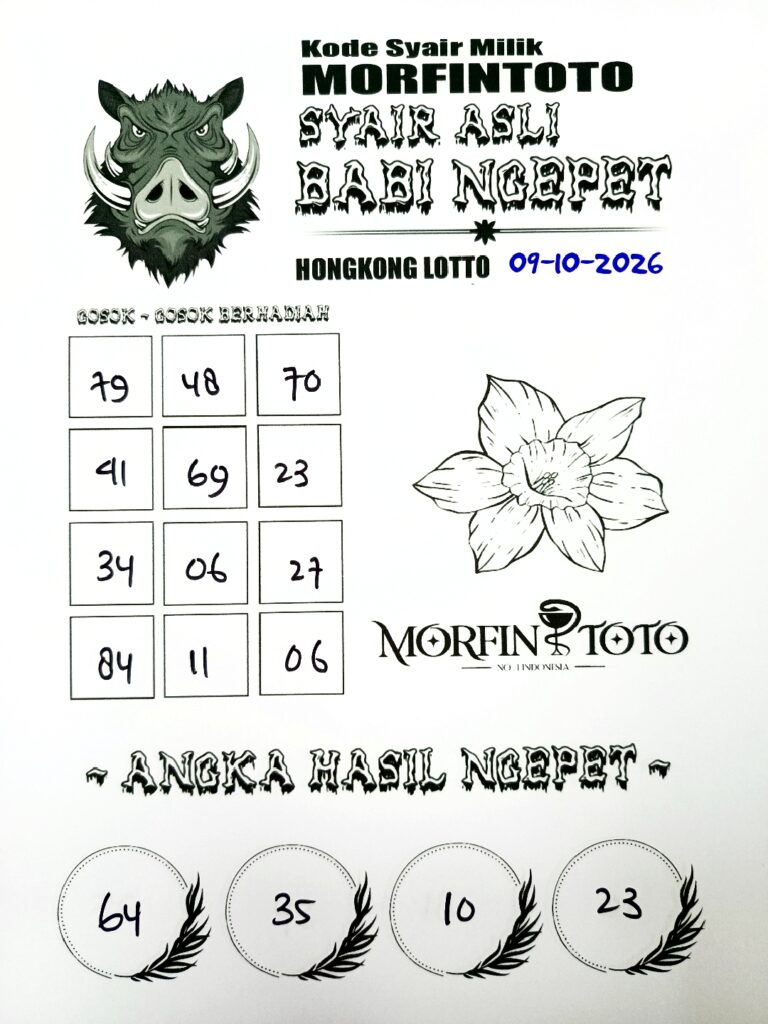 SYAIR TOGEL BABI NGEPET HONGKONG LOTTO 09 OKTOBER 2096